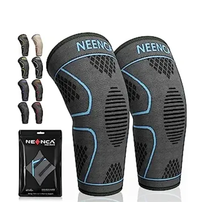 GOUNOD Knee Brace Knee Compression Sleeve Support for Knee Pain Running Work Out Gym Hiking Arthritis ACL PCL Joint Pain Relief Meniscus Tear Injury Recovery Sports 1 Pair