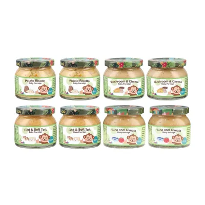 Eusik Baby Rice Porridge Bundle For 8 Months Plus 8-Pk(Assorted)