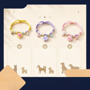 Camphor Wood Pet Insect Repellent Collar Pet Flea And Tick Collar Natural Camphor Wood Scent Dog Cat Neck Strap Adjustable Fit Pet Supplies for Outdoor Walks Home Care