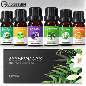 Homasy 100% Pure Natural Essential Oil Aroma Oil set
