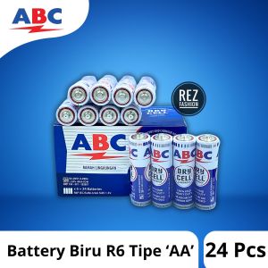 BATERAI ABC AA ZINC R6 Biru BOX ( ISI 24 ) PROMO !!!