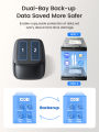 ORICO USB 3.0 to SATA Dual-Bay External Hard Drive Docking Station with Offline Clone Function for 2.5 & 3.5 Inch HDD SSD SATA (SATA I/II/III). 