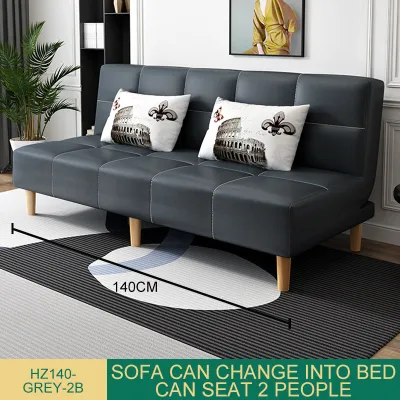 Nordic sofa bed special offer 2-person single sofa bed double sofa bed folding dual-purpose multi-functional living room sofa bed buy and get two pillows