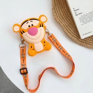 (SG Seller) Hello Kitty Melody Cute Silicone Coin Purse Fashion Cartoon Figure Zipper Shoulder Bag Toy Crossbody Bag For Girl Boy Christmas Gifts