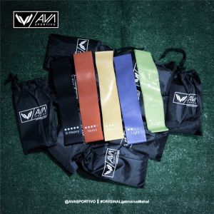 Resistance Band Set Fitnes Penguatan Kaki Sepakbola Bahan Lateks Latex Karet Kaki Paha Elastis