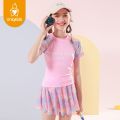 Uniqkids Kids Girl Swimwear Summer Fashion Two piece set Sports Tennis Outfit Swimsuit Clothes. 