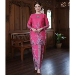 Mini Kurung Anggerik Batik Asli Batik Nyonya Majlis Nikah Sanding Dulang Girl