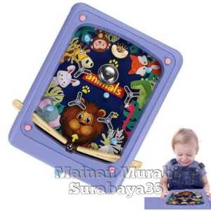 Mainan Edukasi Anak Pinball Lonceng Happy Play And Lets Play Game SS 1732 Ukuran Besar | Mainan Anak Game Papan Pinball Board Murah kemasan Kantong Mainan Puzzle Pin Ball Board Game Bahan Berkualitas