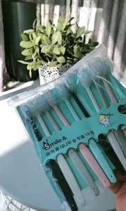 Macaron ice cream 10 sticks toothbrush adult soft bristles 10 berus gigi