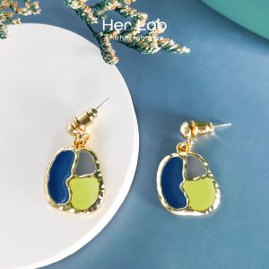 Her Lab Jewelry | LISA  Multicolor Premium Quality  Creative Practical Stud Earrings Pendant Earrings Womens Earrings for Evening Wear D-shaped Earrings Korea Cute Rhinestone Earrings Womens Fashion Pearl Earrings Pendant Jewelry