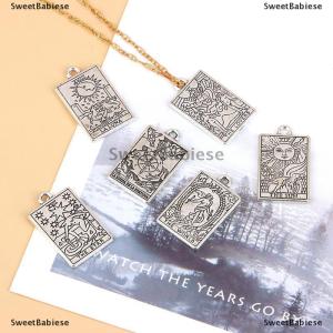 [COD] SweetBabiese 1ชิ้นจี้ไพ่ทาโรต์ DIY แม่มดทำนายดวงจันทร์ดวงอาทิตย์เสน่ห์สร้อยข้อมือเครื่องประดับสร้อยคอทำด้วยมือเครื่องประดับ