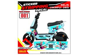 Stiker Striping Sepeda Listrik Uwinfly D8S Variasi ARS01 FROZEN Semua Ready Bisa COD