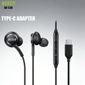 BIsen BS239 Hi-Res Rwired headset Buds In-ear Earphone Stereo Earphones Hands-free 3.5mm Type-C with Mic
