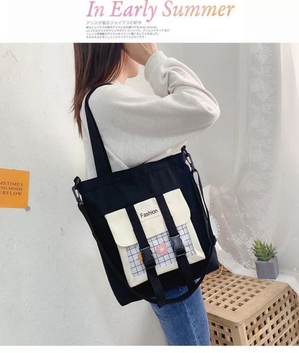 Korean Canvas Bag (Design Backpack Shoulder