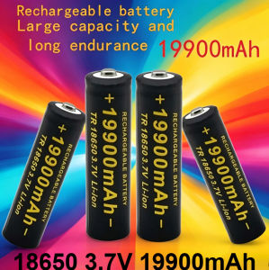 Premium 18650 3.7V 19900mAh Rechargeable Battery High Energy Density Li-ion Cell for Everyday & Emergency Power Needs