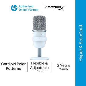 HyperX Solocast USB Microphone with Flexible Adjustable stand Tap to Mute (Cardioid polar pattern)