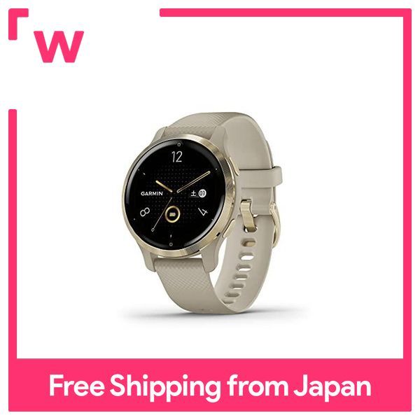 GARMIN Smart Watch GPS Venu 2S Light Sand Light Gold [Japan] 010