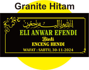 Lempengan BATU NISAN MAKAM CUSTOM 10 x 20 cm
