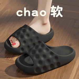 Free Shipping EVA Slippers New Style For Women Thick-Soled Height-Increasing One-Strap Design Suitable For Indoor Use Home Wear And For Use In The Bathroom Or While Showering