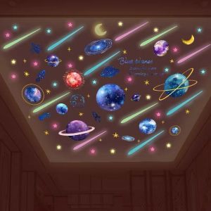 AA SHOP 100 Pcs Room Luminous Star Glow In The Dar with buttefly1pcs + with moon 1 pc