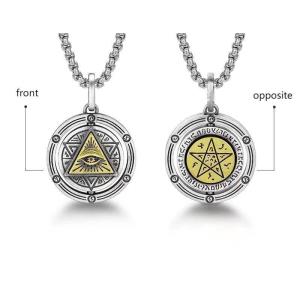 Mens Handsome Eye Pendant Personalized Fashion Hip Hop Necklace Vintage Pendant Mens Jewelry
