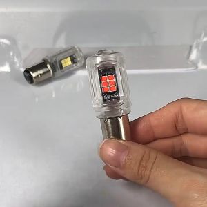 Motorcycle LED Universal Taillight/Brake Light Constant/Strobe Super Bright High and Low Beams 16 LED Chips