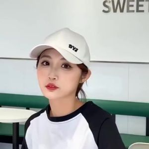 Readay Womens Quick-Dry Hollow Bucket Hat Wide Brim Ponytail Hat Sun Visor Golf Wear Hat DYJ Embroidery Snapback Cap
