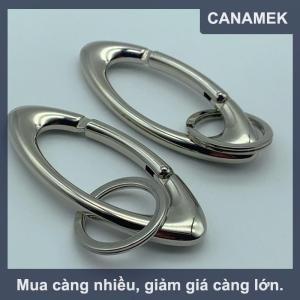【CANAMEK】 Kẽm hợp kim Keychain hình bầu dục đa chức năng leo núi Keychain phụ kiện