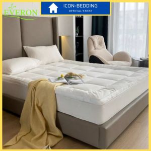 Topper Everon Xám Làm Mềm Nệm Tấm Lót Nệm Êm Ái Tăng Tiện Ích Nệm - Hàng Chính Hãng By ICON-BEDDING