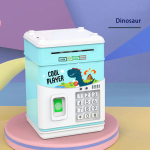Cartoon Money Saving Box Digital Fingerprint Unlock Atm Bank Machine Kids Music Coin Bank Kids
