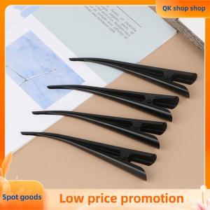 ✨QK shop✨ 4Pcs 12.5cm Long Metal Hair Clips Hollow Flower Duckbill Hair Clamps Hair Accessories Duck Teeth Bows Hairgrips Hairdressing Salon Tip Clip Black Clip