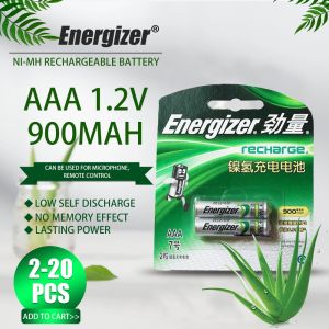 2-20Pcs Original Energizer 1.2V 900mAh AAA NI-MH Rechargeable Electric Toys Flashlight C