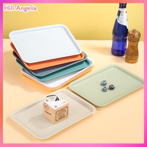 [Hill Angelia] Rectangular Pallet Nordic Plastic Food Serving Tray Multiple Colors Storage Tray Household Kitchen Fruit Dessert Tray