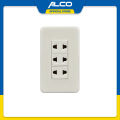 ALCO AC403-CS 3 Gang Universal Outlet Set - 16A 250V (Classic Series). 
