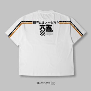 Kaos Pria Oversize Boxy Cut Tshirt Distro Kaos Cowok Casual Style Premium - Miyazaki Stripe