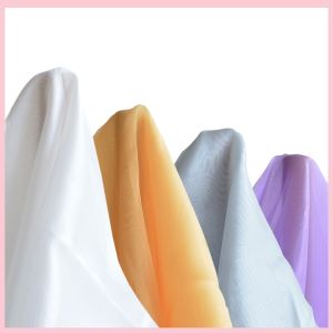 Kain Organdi Glowing Glossy - Kain Gaun Pesta Background Backdrop Cantik