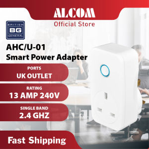 [New Arrival] BG AHC/U-01 Smart Power Adapter with 13 Amp 2.4Ghz Wireless Wi-Fi Connect & App Support
