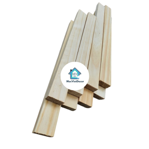 Thanh Nan Gỗ Thông Rộng 3cm x Dày 1.5cm x Dài 60cm Nhẵn Mịn 4 Mặt Dùng Làm Nẹp Chỉ Khung Sườn DIY