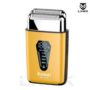SHAVER KEMEI KM-T123 ALAT CUKUR ELEKTRIK MESIN CUKUR KUMIS JENGGOT 7000 RPM KEMEI T123