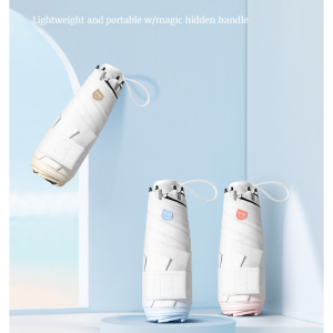 Portable parasol sunshade mini compact hidden handle sun umbrella