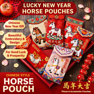 YESPERY 6Pcs Chinese Red Envelope 2026 The Year Of The Horse Creative Hongbao Chinese New Year Red Envelopes Lunar Year
