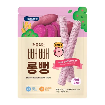 BebeCook My First Jumbo Rice Sticks (Sweet Potato)