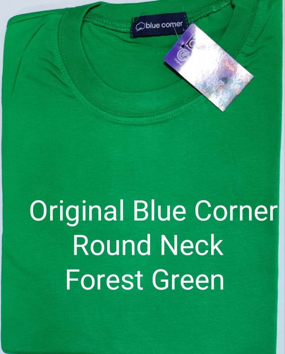 Original Blue Corner Unisex Round neck T-shirt (Forest Green