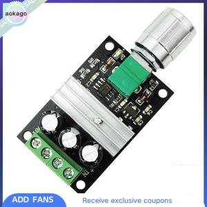 Aokago สวิตช์ควบคุมความเร็วมอเตอร์ PWM DC 6V 12V 24V 28V สวิตช์ควบคุมความเร็ว3A