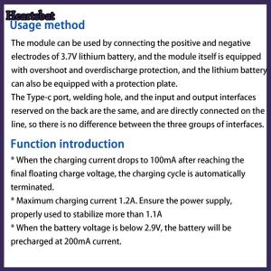 [Heartsbat] Sạc và xả tích hợp mô-đun bảo vệ bảng Pin Lithium