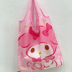 Character Pattern Reusable Tote Bag Lightweight Shopping Bag