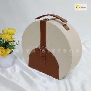 Hardbox Hampers/Souvenir Model Koper Bulat | Box Packaging Produk Custom