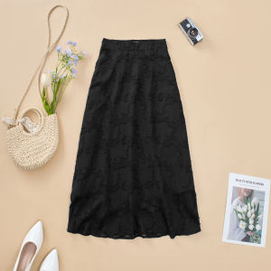 Chân váy thiết kế thoáng mát chất liệu Voan Hoa Ép CV4L0726 thương hiệu Thiều Hoa