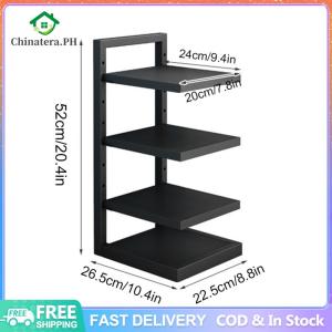 [Fast Delivery] 4 Layers Adjustable Pan Organizer Rack Pots Rack Organizer Undersink Organizer Rack Kitchen Organizer Space Saver