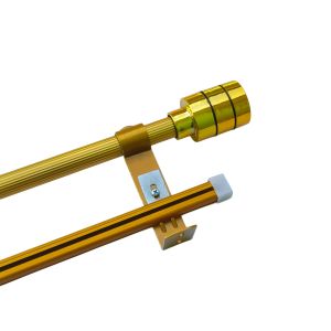 Batang Tiang Besi Gorden Hordeng Korden Minimalis Hitam Putih+Rell Vitrase Full Set Dengan Bracket 2mm